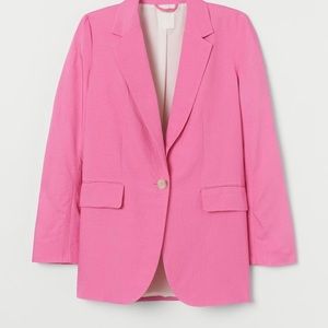 EUC H&M oversized hot pink blazer